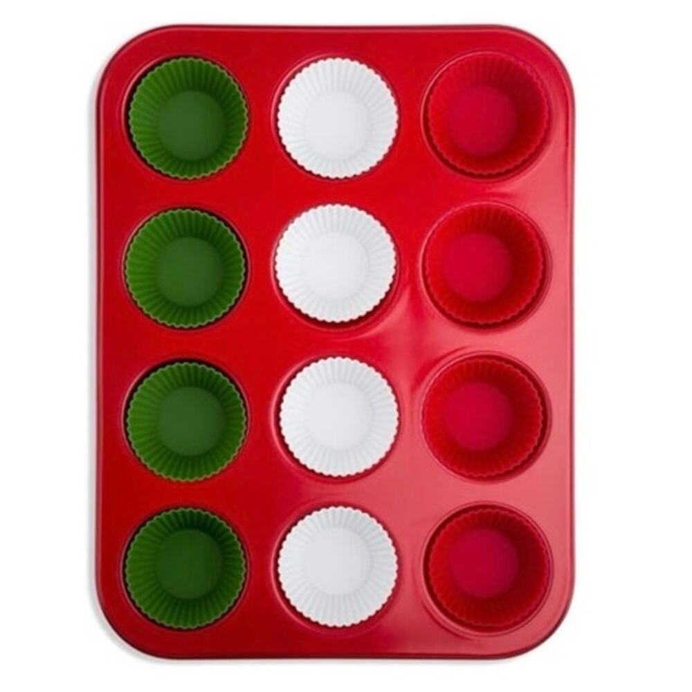 Core Kitchen 13 Piece Muffin Pan with Silicone Baking Cups NEW